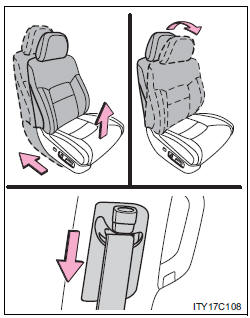 When installing the child restraint system on the front passenger seat