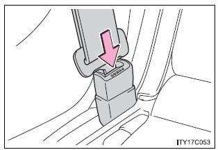 Removing a child restraint system installed with a seat belt