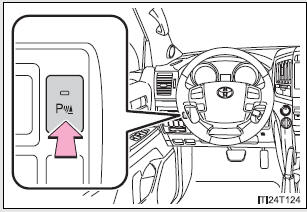 Intuitive parking assist switch