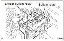 INSPECT ENGINE ROOM R/B RELAY CIRCUIT
