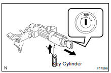 IF NECESSARY, REPLACE KEY CYLINDER