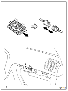 DISCONNECT AIRBAG CONNECTOR