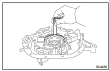 INSPECT ROTOR FOR BODY CLEARANCE