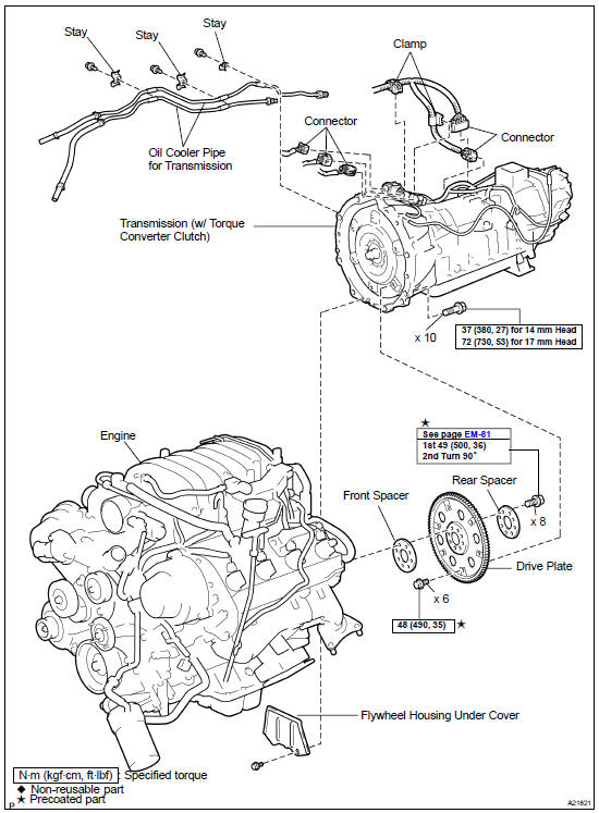 Toyota Land Cruiser: Components - Engine unit - Engine Mechanical