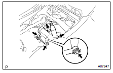 INSTALL SHIFT LEVER ASSEMBLY AND TRANSFER SHIFT LEVER ASSEMBLY