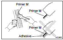 COAT CONTACT SURFACE OF BODY WITH PRIMER M