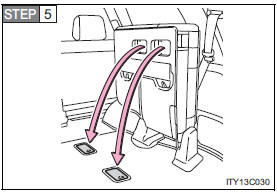 Folding up the third seats