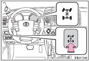 Center differential lock/unlock switch