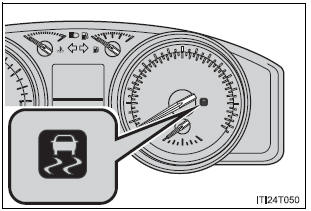 When the VSC/Trailer Sway Control/Active TRAC/hill-start assist control systems are operating