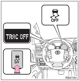 Turning off Active TRAC, VSC and Trailer Sway Control