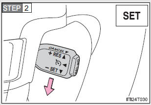 Setting the vehicle speed