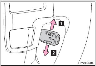 Adjusting the set speed