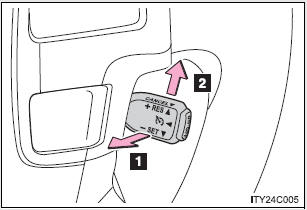 Canceling and resuming the constant speed control