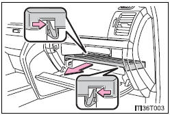 Removing the separate tray