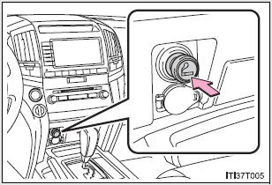 Push the cigarette lighter in.