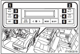 Second seat heaters (if equipped)