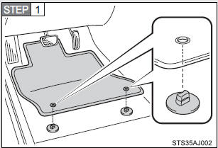 Insert the retaining hooks