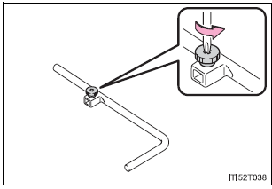 Taking out the spare tire
