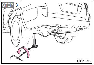 Installing the spare tire