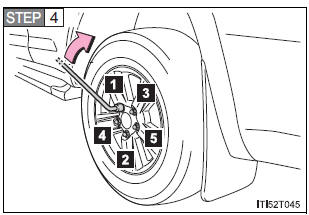 Installing the spare tire