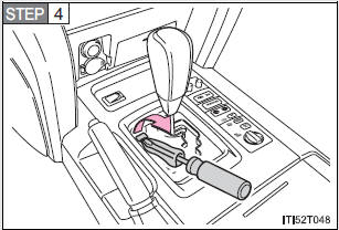 If the shift lever cannot be shifted from P