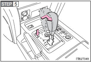 If the shift lever cannot be shifted from P