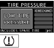 Low tire inflation pressure