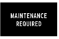 Indicates that all maintenance