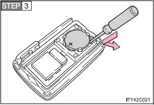 Remove the depleted battery.