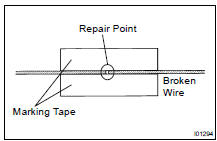 IF NECESSARY, REPAIR DEFOGGER WIRE