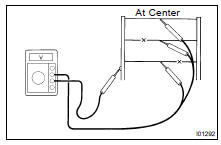 INSPECT DEFOGGER WIRE