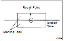 IF NECESSARY, REPAIR DEFOGGER WIRE