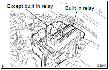 INSPECT ENGINE ROOM R/B RELAY CIRCUIT