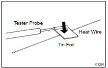 INSPECT DEFOGGER WIRE