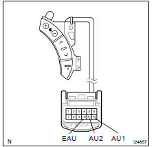 INSPECT STEERING PAD SWITCH CIRCUIT