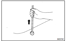 (d) Catch the antenna rod by hand and turn the radio switch