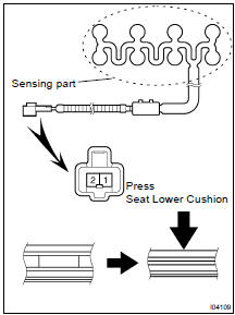 INSPECT SEAT BELT WARNING OCCUPANT DETECTION SENSOR CONTINUITY