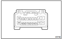 INSPECT DRIVER'S DOOR LOCK CONTROL SWITCH CONTINUITY