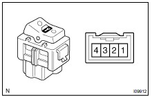 INSPECT PASSENGER'S DOOR LOCK CONTROL SWITCH CONTINUITY