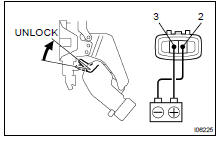 INSPECT DOOR LOCK MOTOR OPERATION