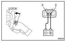 INSPECT DOOR LOCK MOTOR OPERATION