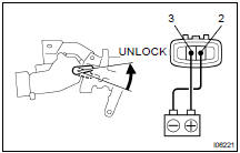 INSPECT DOOR LOCK MOTOR OPERATION