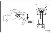 INSPECT DOOR LOCK MOTOR OPERATION