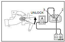 INSPECT PTC THERMISTOR OPERATION