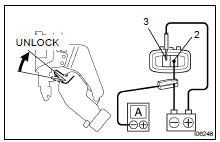 INSPECT PTC THERMISTOR OPERATION