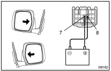 INSPECT MIRROR MOTOR OPERATION