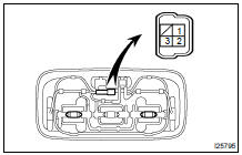 INSPECT REAR PERSONAL LIGHT SWITCH CONTINUITY