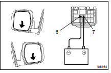 INSPECT MIRROR MOTOR OPERATION