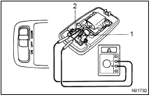  INSPECT REAR ROOM LIGHT SWITCH CONTINUITY