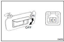 INSPECT VANITY LIGHT CONTINUITY